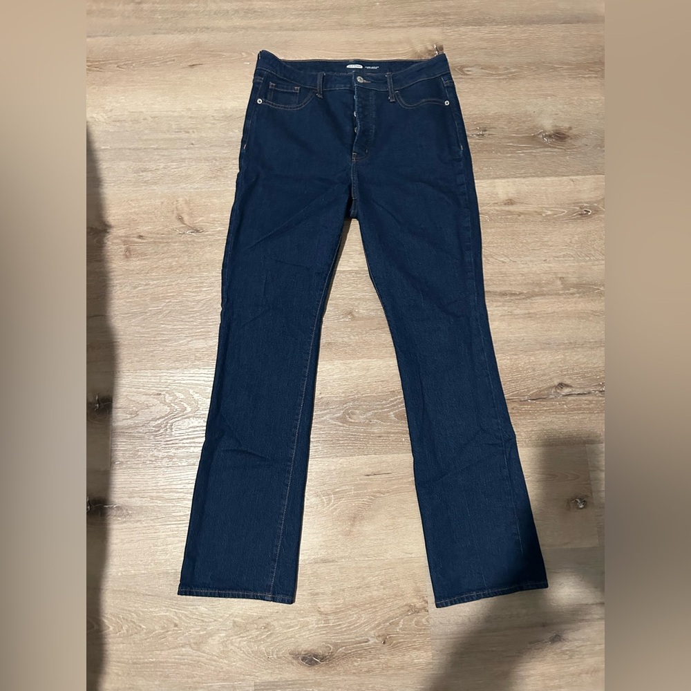 Old Navy Extra High Waist Fly button Bootcut Jeans